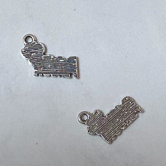 3/10$, Silver Cat/Dog Person w/ Paw Print Charm for Jewelry Making, DIY Projects - Picture 2 of 10